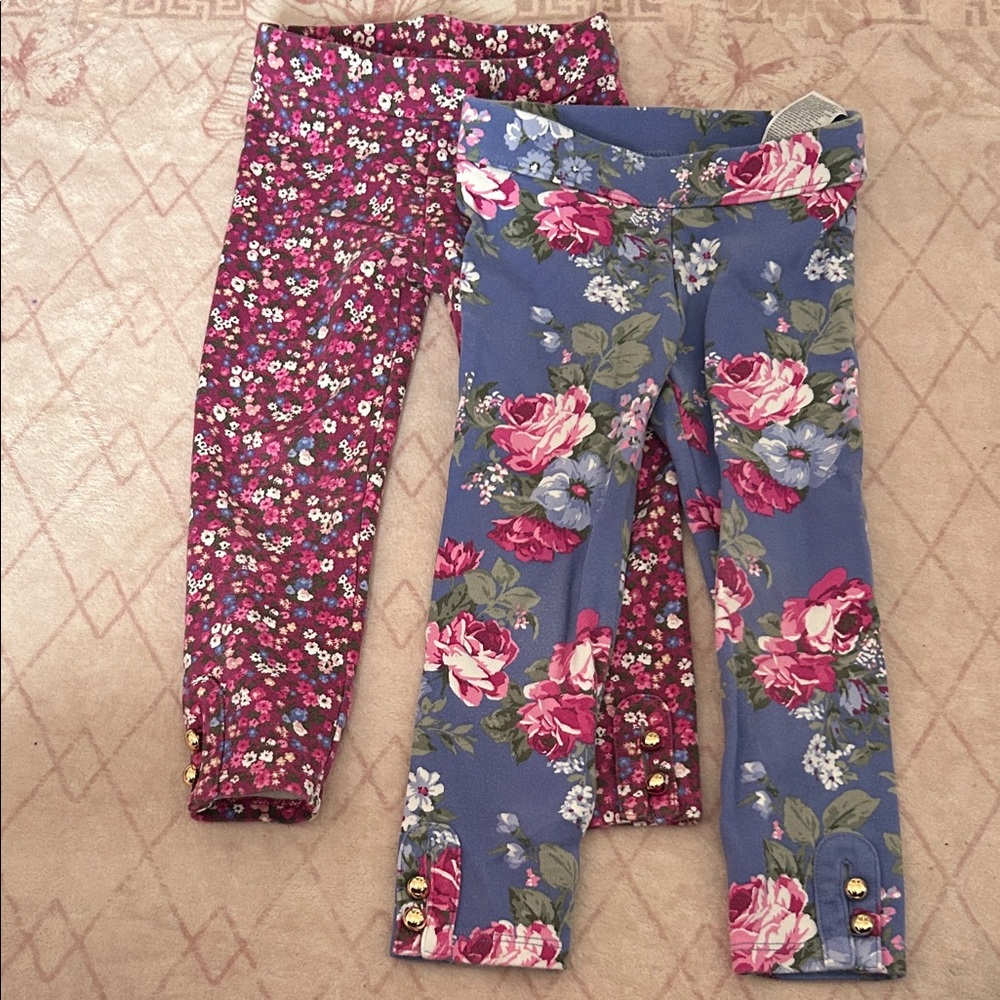 Janie & Jack Floral legging pants